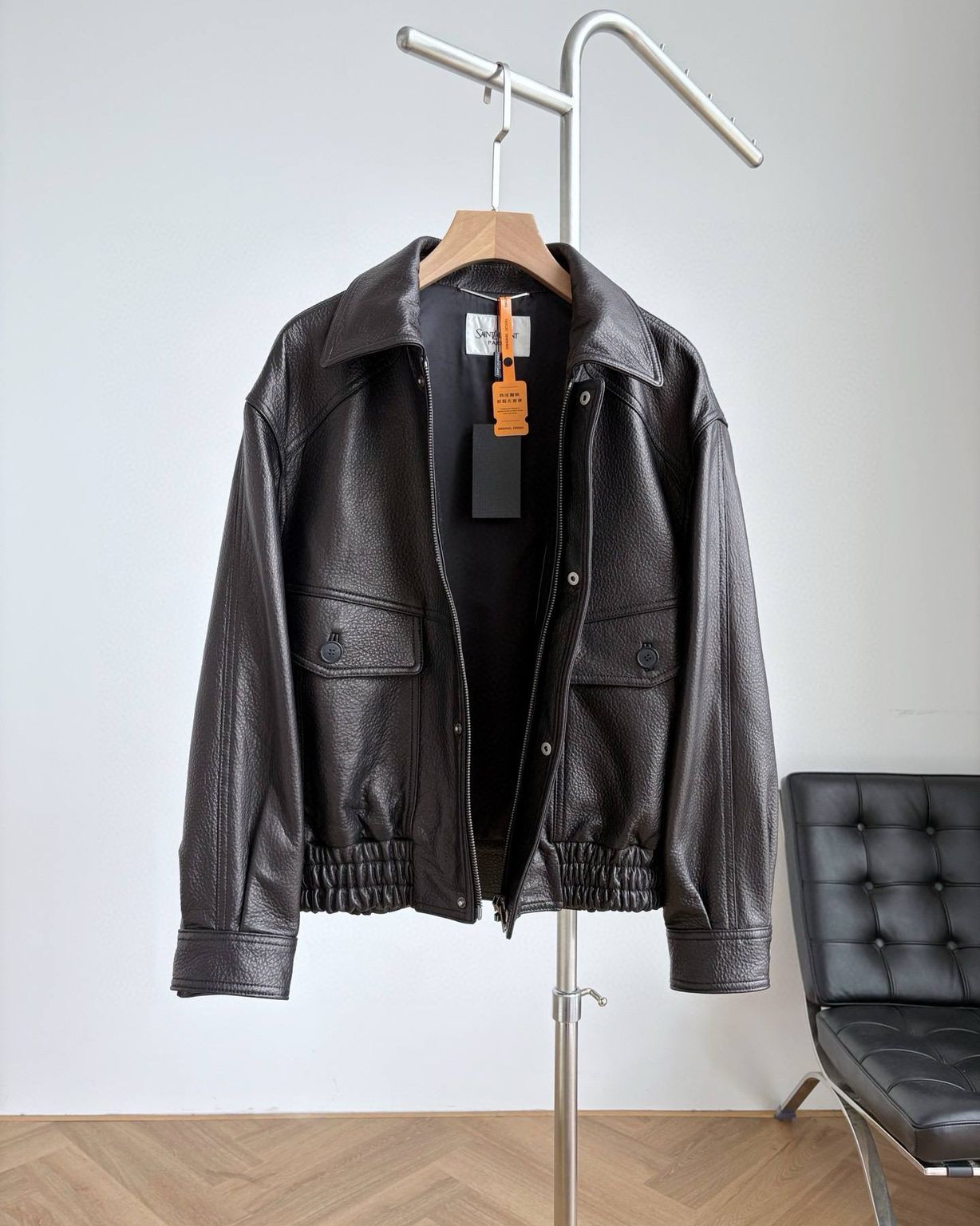 Кожаная куртка Saint Laurent