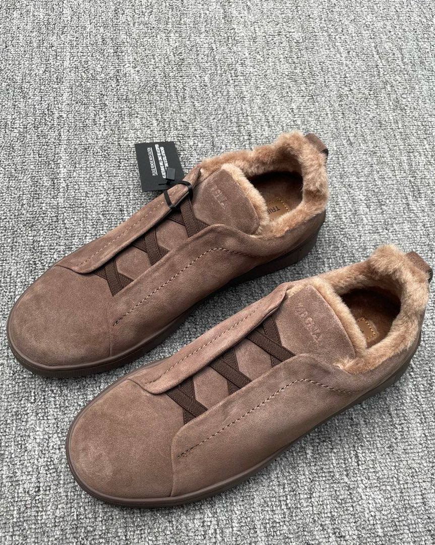 Утепленные кеды Zegna Triple Stitch