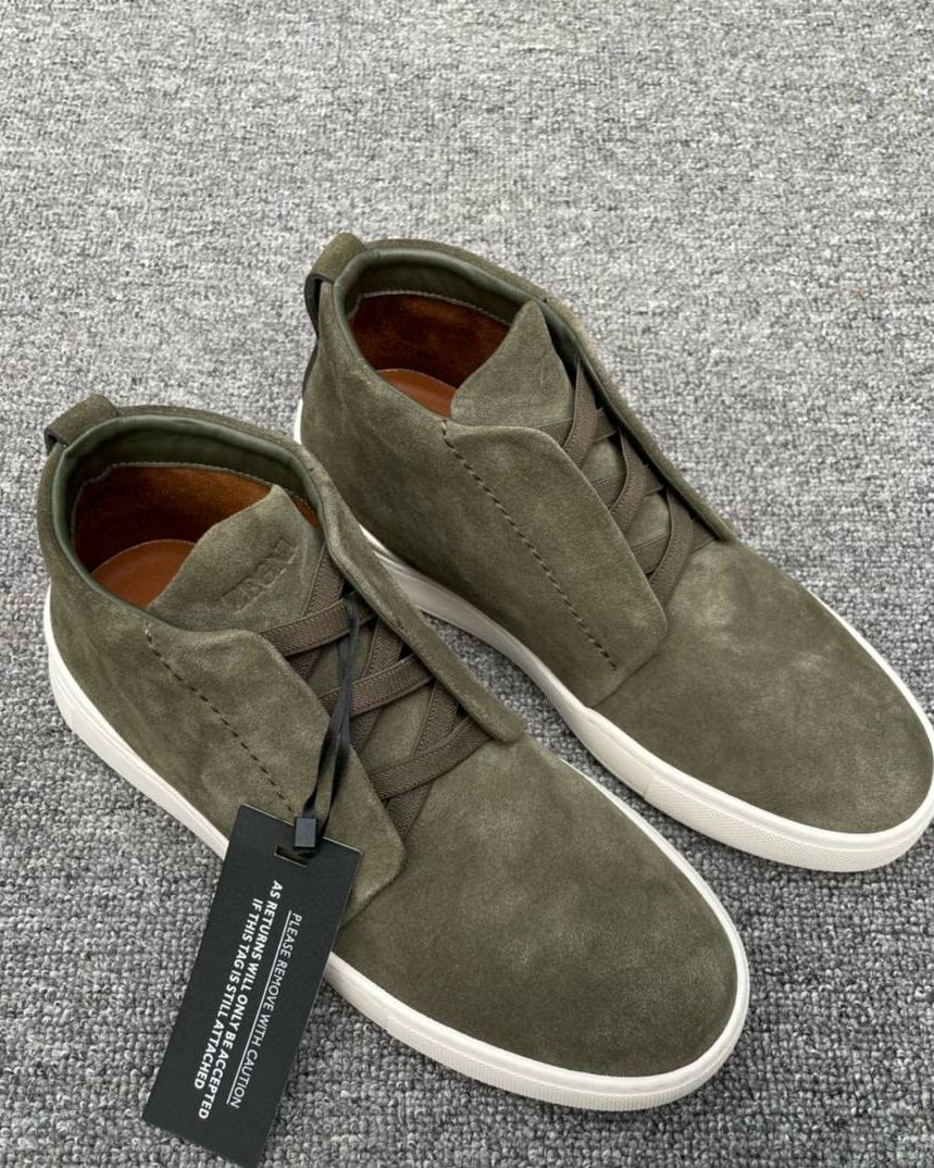 Высокие кеды Zegna Triple Stitch