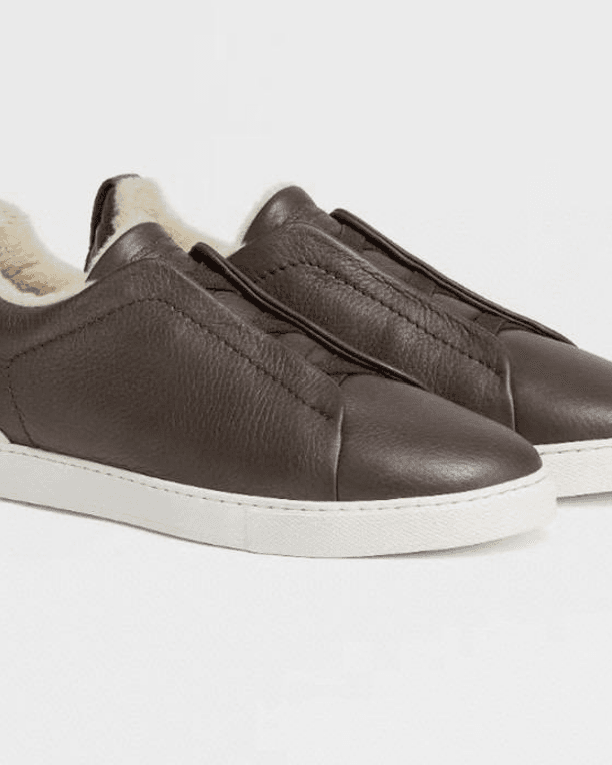 Утепленные кеды Zegna Triple Stitch
