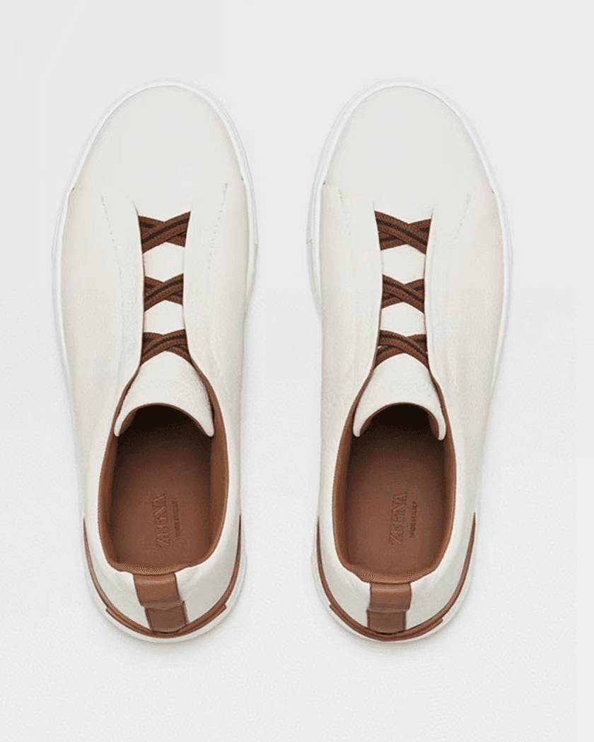 Низкие кеды Zegna Triple Stitch