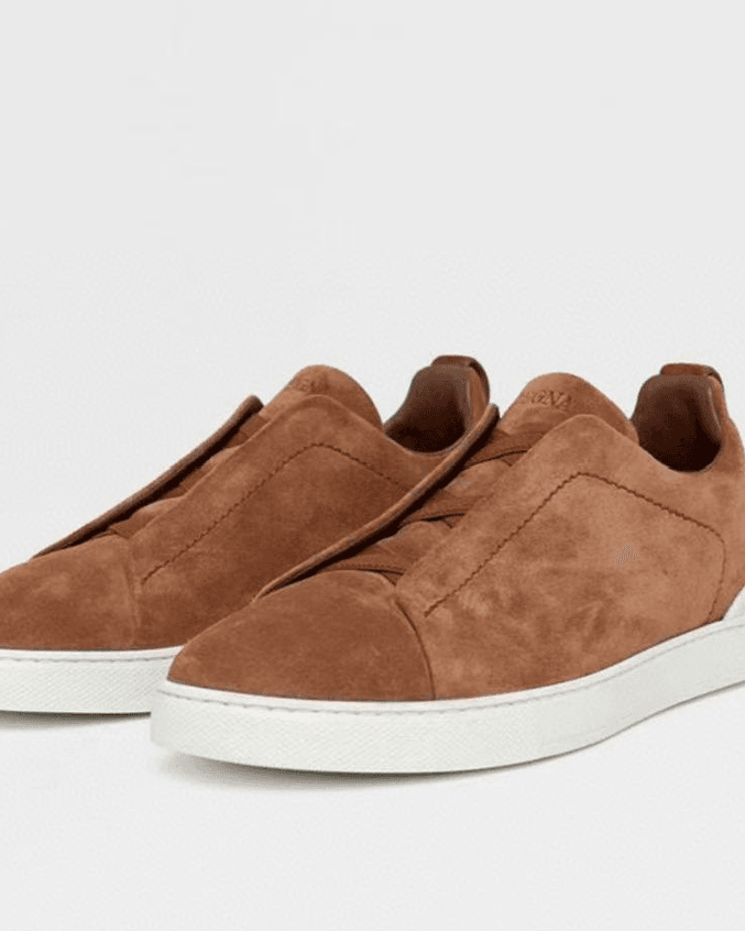 Низкие кеды Zegna Triple Stitch