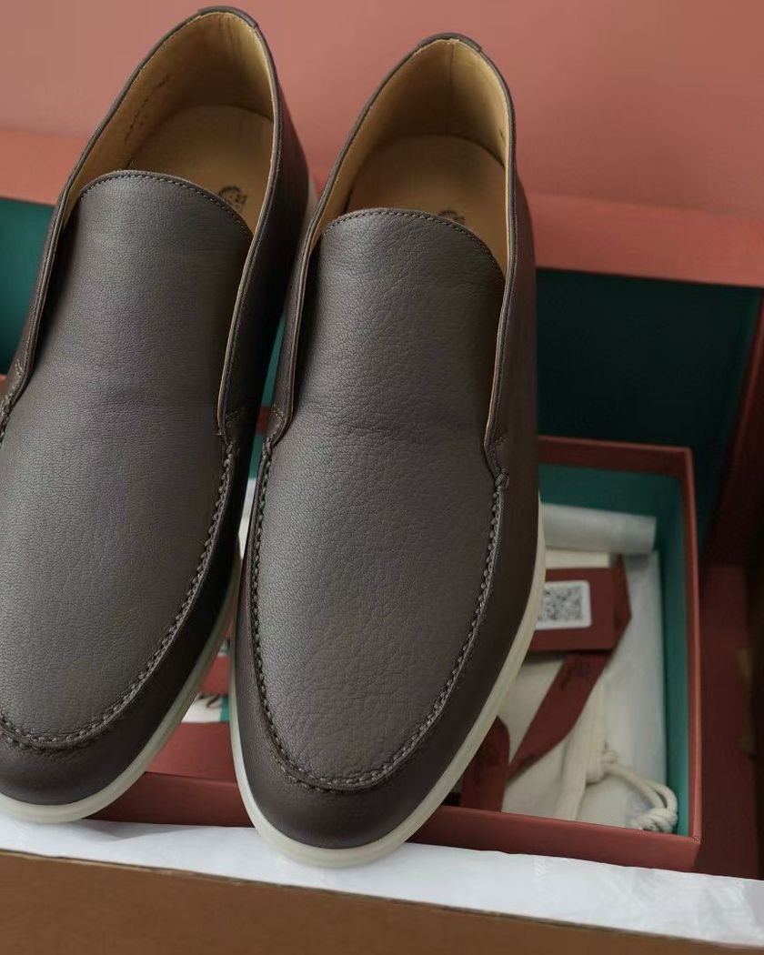 Loro Piana Open Walk высокие лоферы из кожи