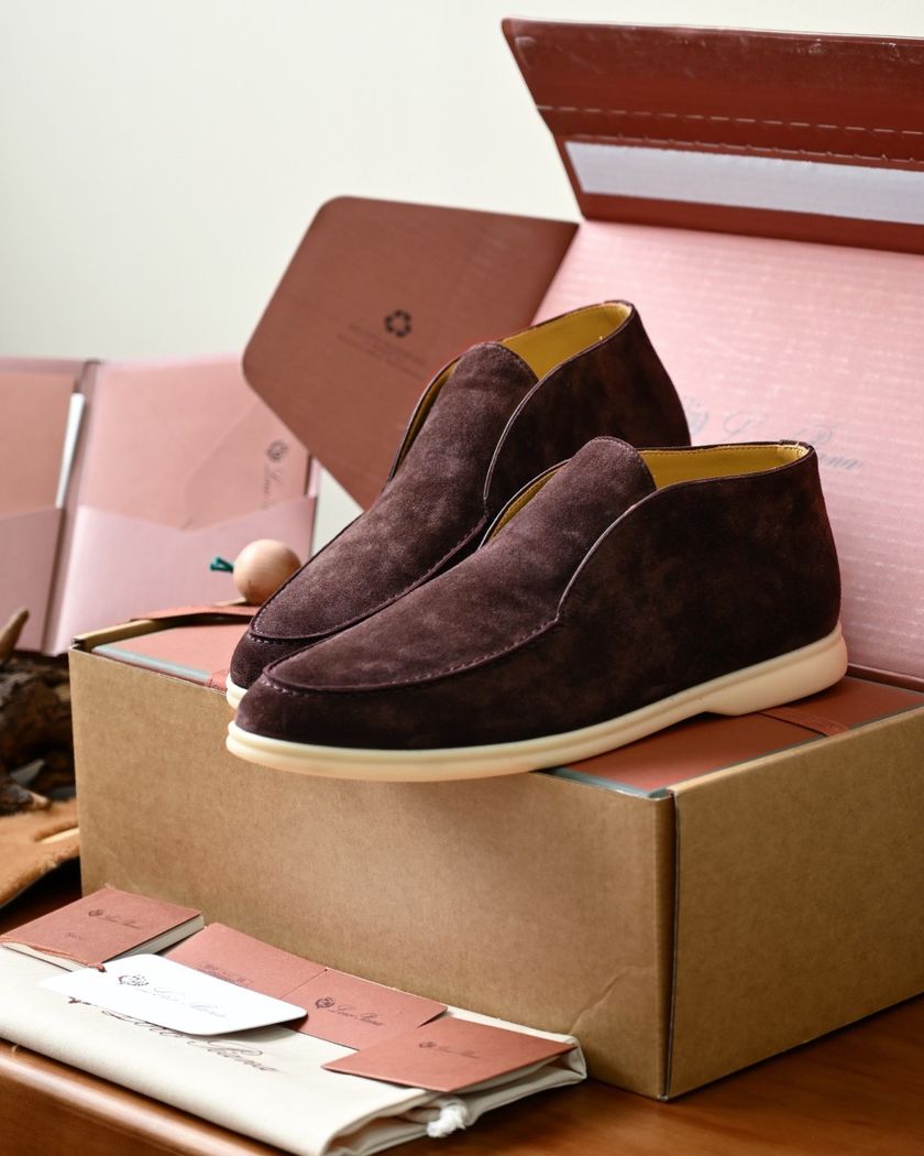 Высокие лоферы Loro Piana