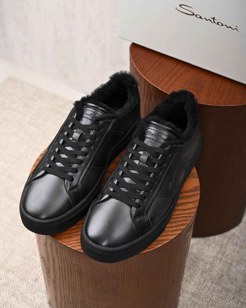 Santoni утеплённые мягким мехом