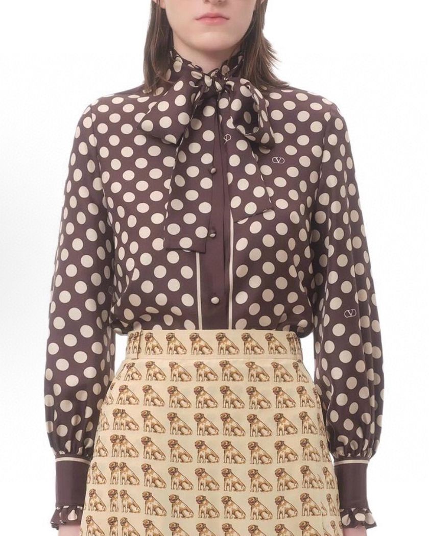 Рубашка Valentino из шелка