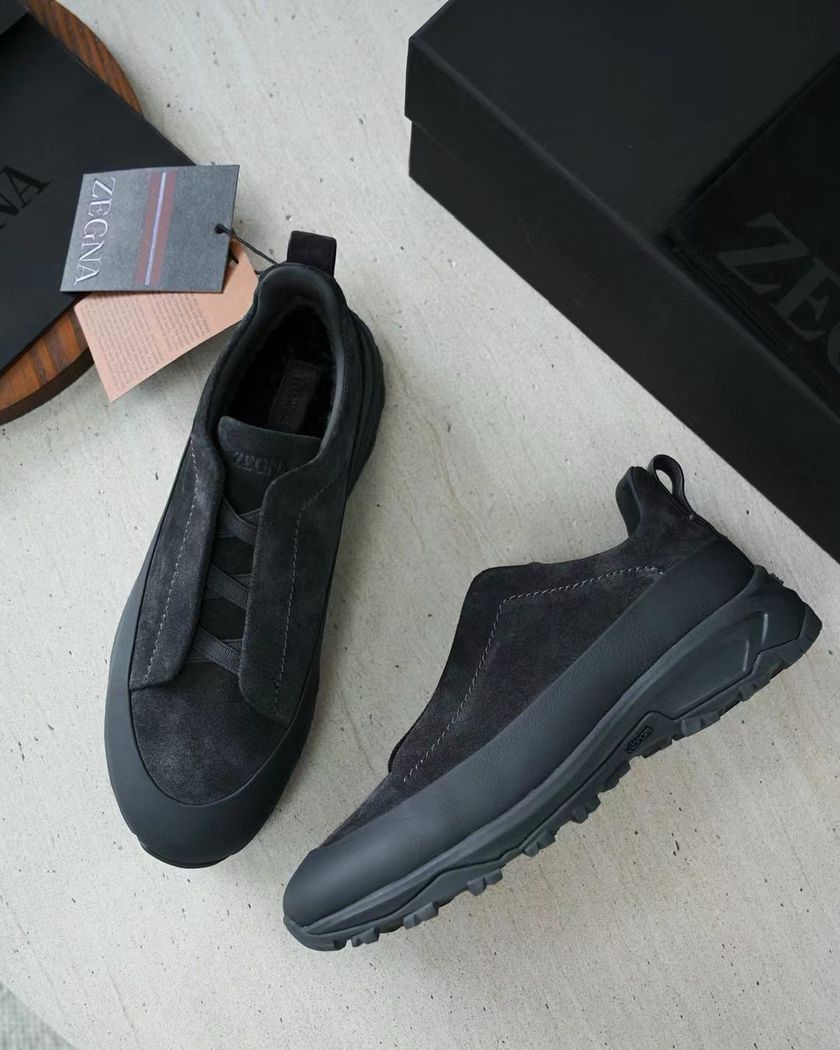 Zegna Triple Stitch Monte утеплённые натуральным мехом