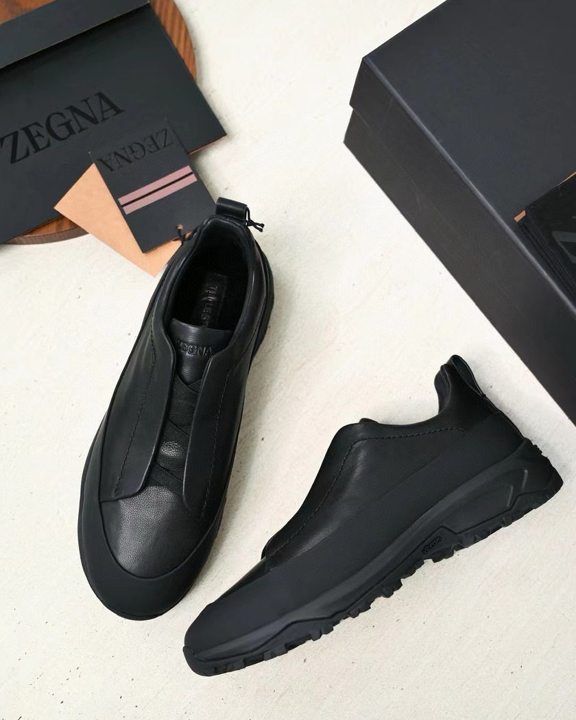 Zegna Triple Stitch Monte утеплённые натуральным мехом