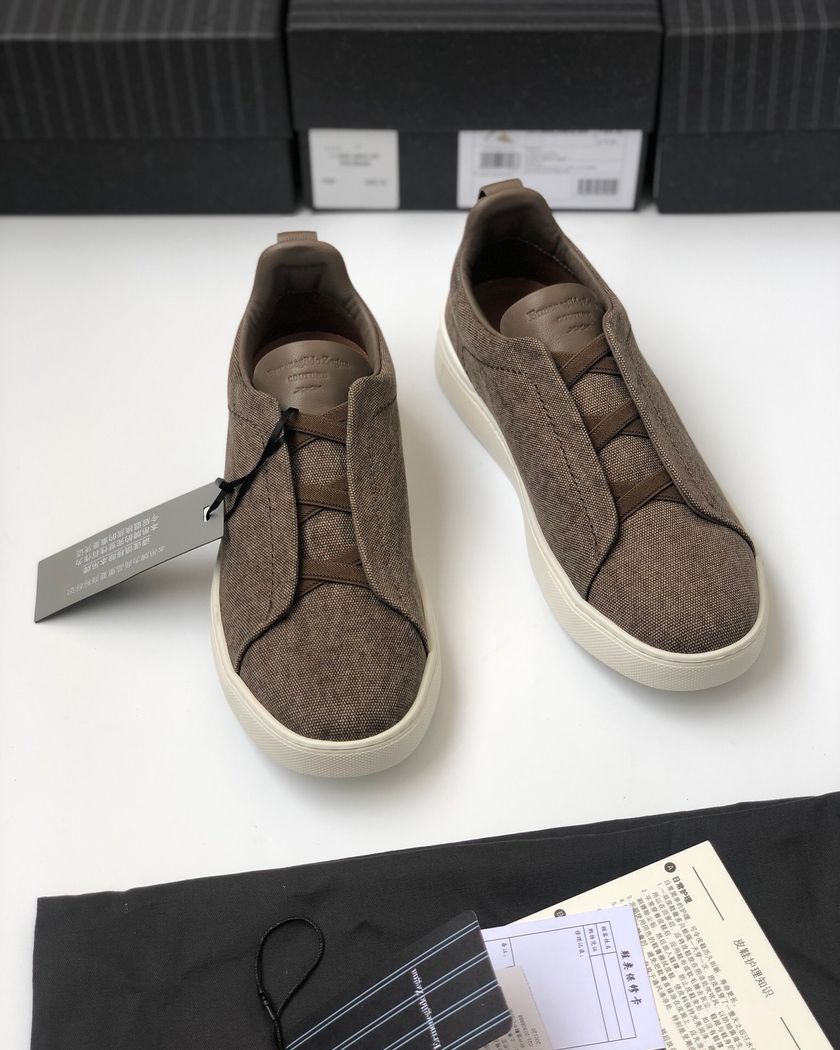 Zegna Triple Stitch кеды из текстиля