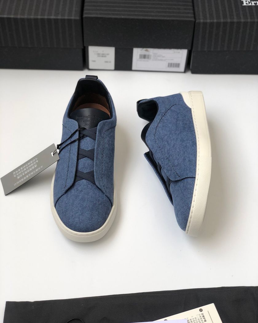 Zegna Triple Stitch кеды из текстиля