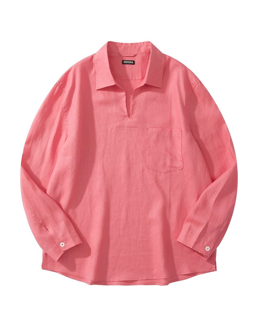 Поло Zegna из льна