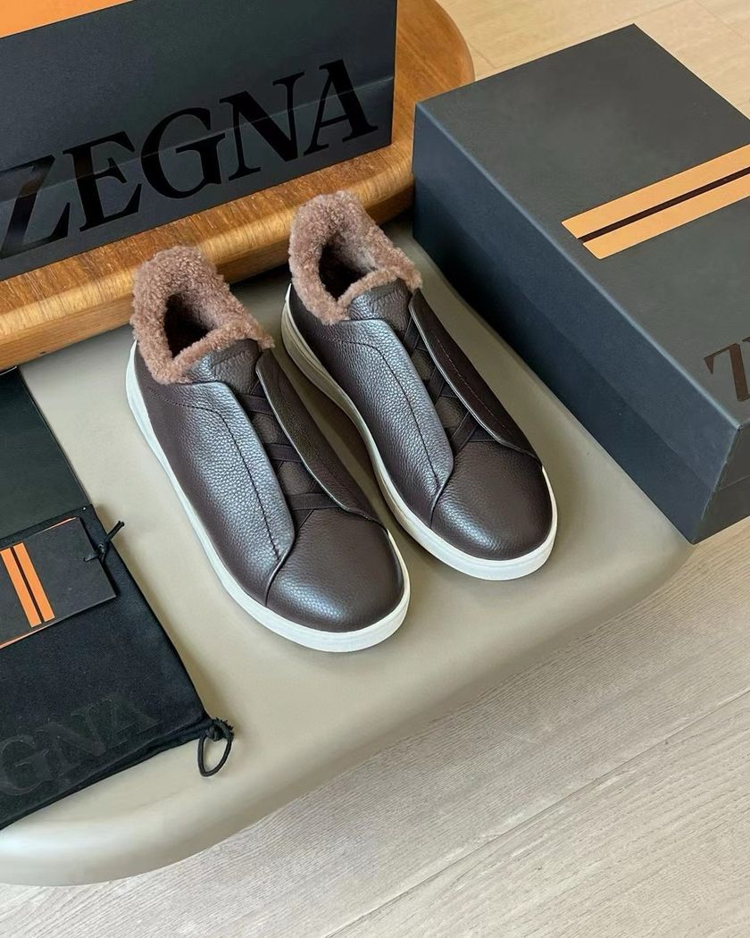 Zegna Triple Stitch утеплённые мехом