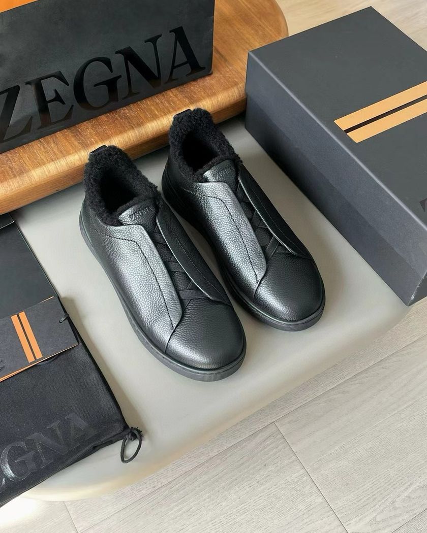 Zegna Triple Stitch утеплённые мехом