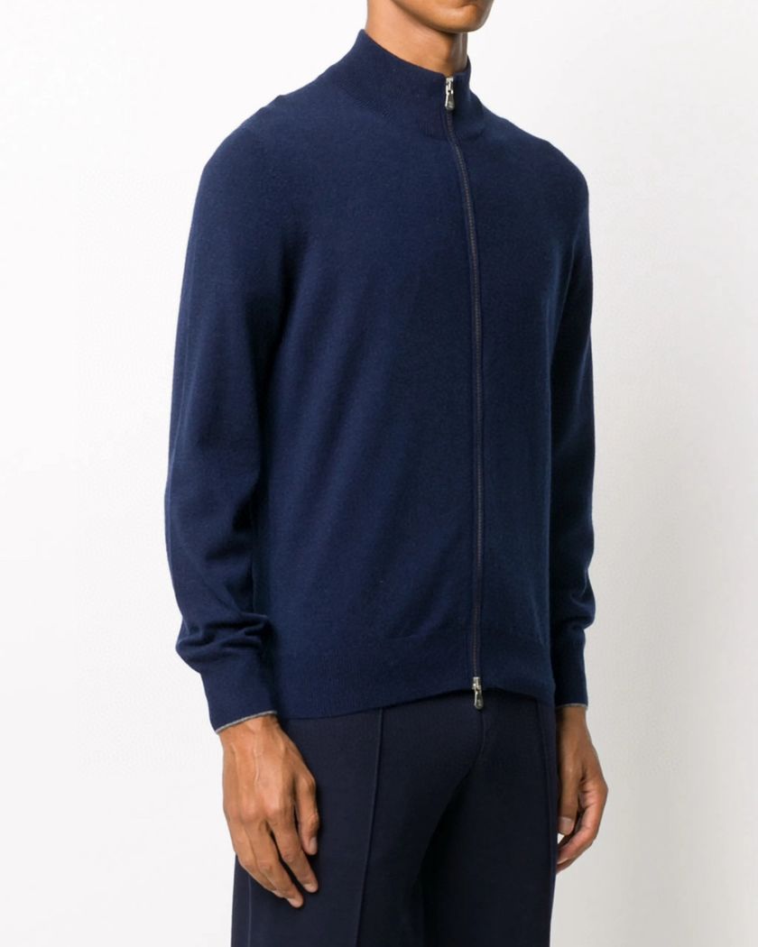 Brunello Cucinelli кашемировая кофта на замке