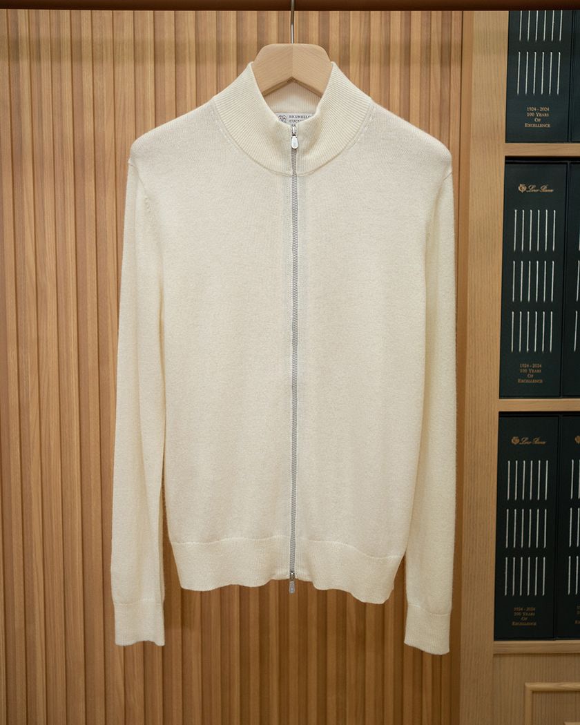 Brunello Cucinelli кашемировая кофта на замке