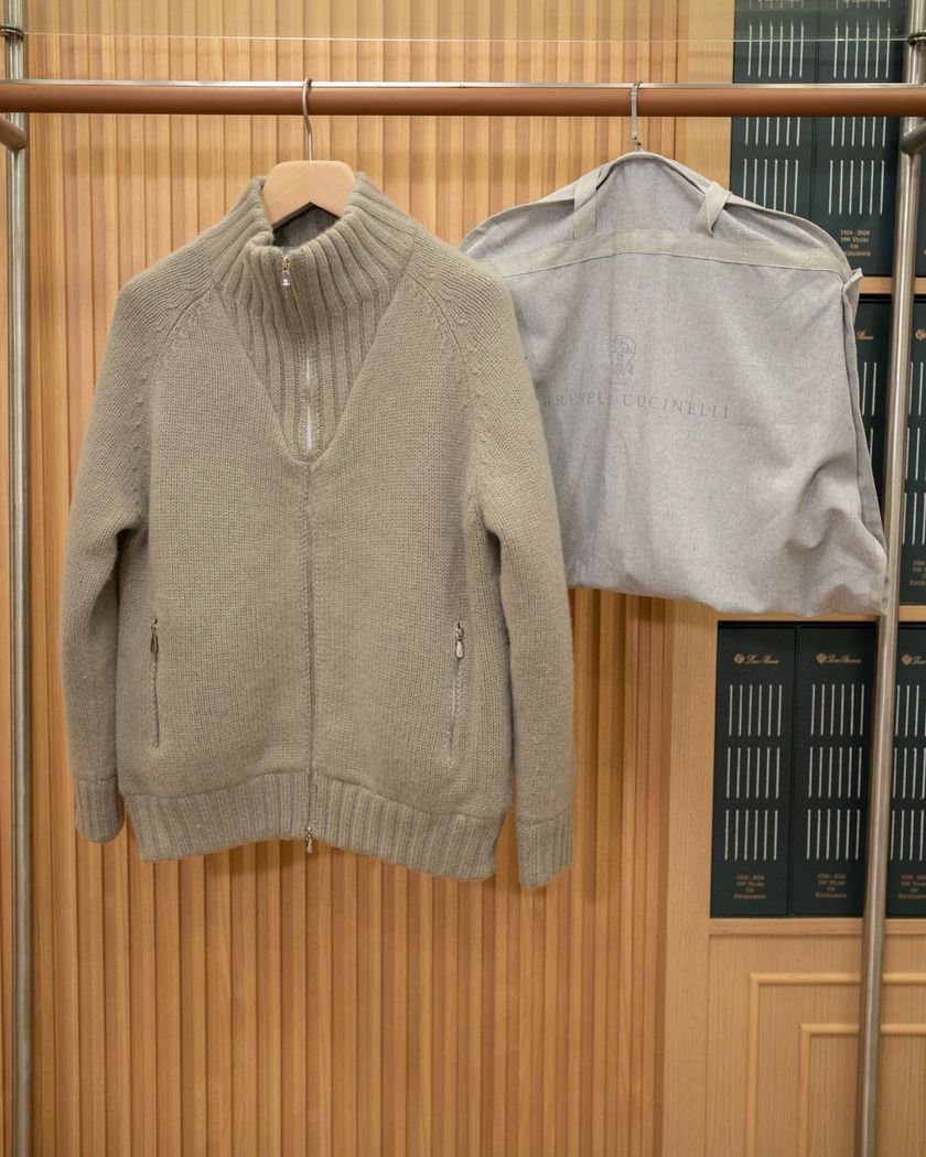 Brunello Cucinelli утепленная кофта из кашемира