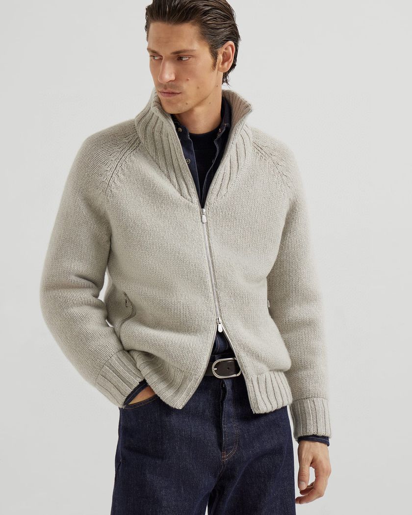 Brunello Cucinelli утепленная кофта из кашемира