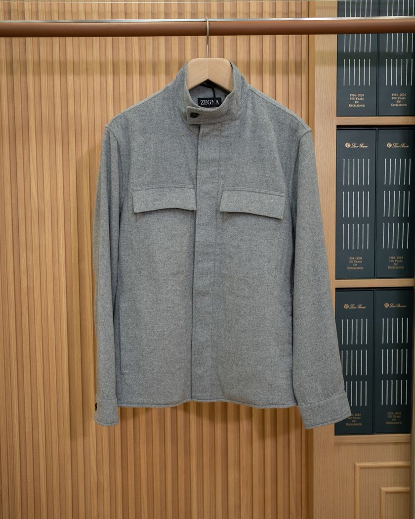 Zegna рубашка из кашемира