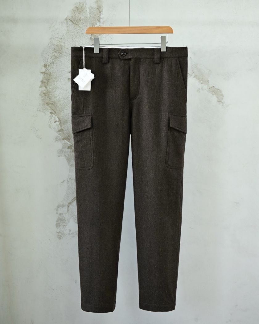 Брюки-карго Brunello Cucinelli из шерсти