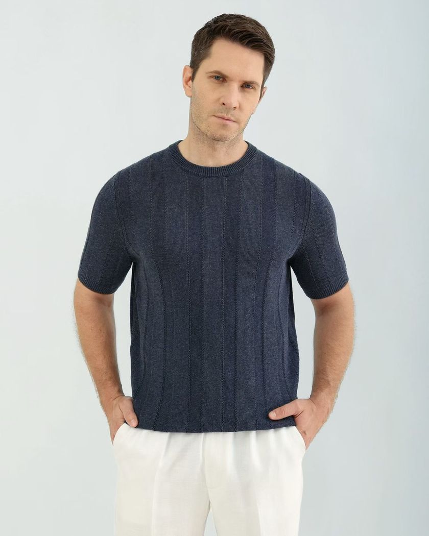 Футболка Brunello Cucinelli из льна и хлопка