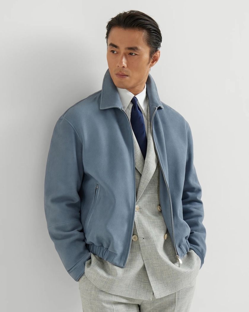 Замшевая куртка Brunello Cucinelli