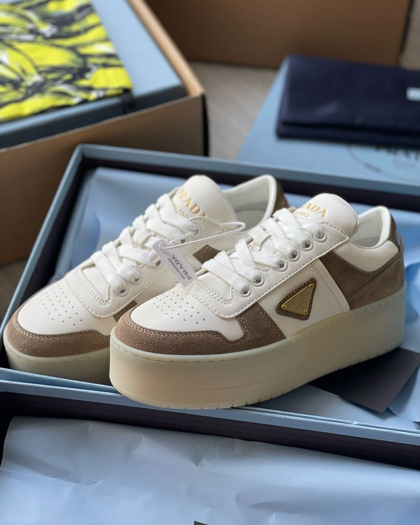 Prada кроссовки на платформе