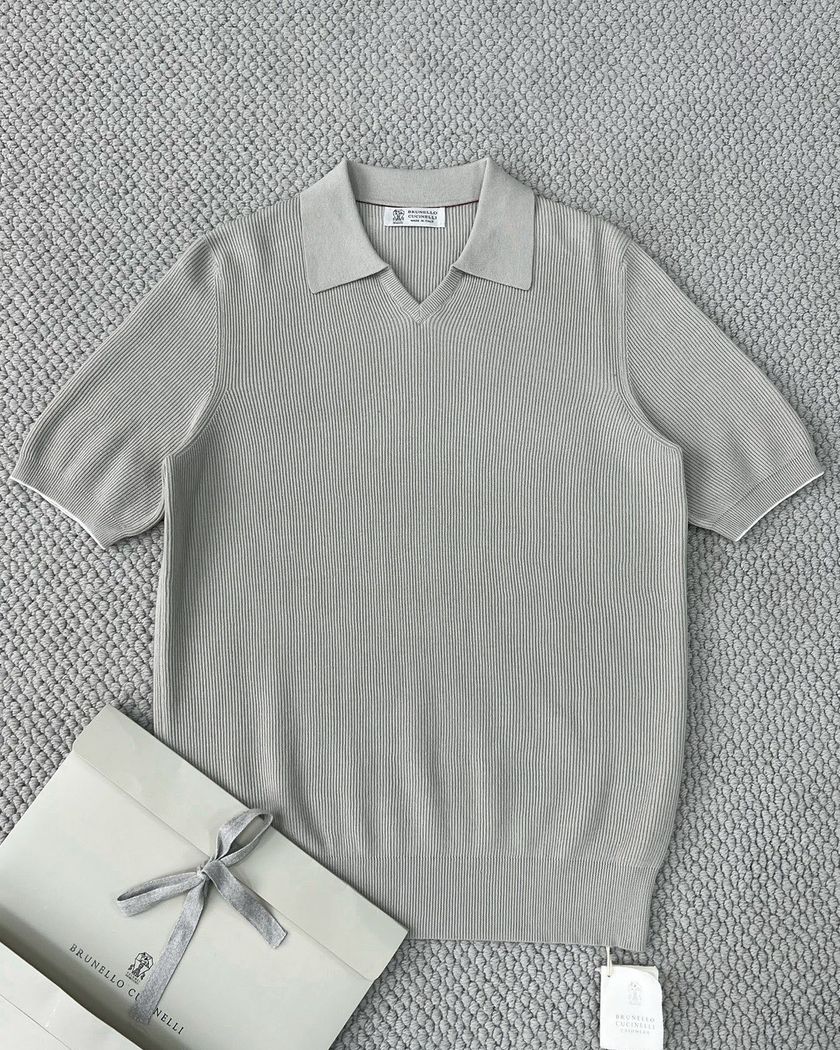 Поло Brunello Cucinelli из хлопка
