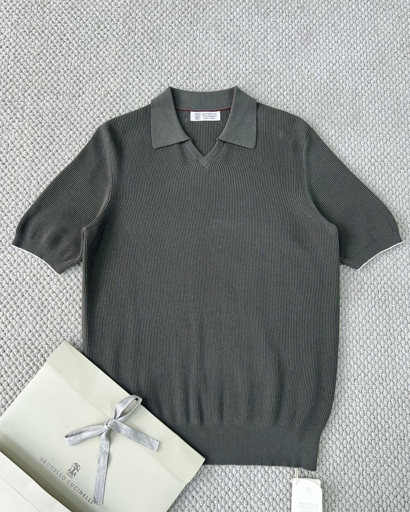 Поло Brunello Cucinelli из хлопка