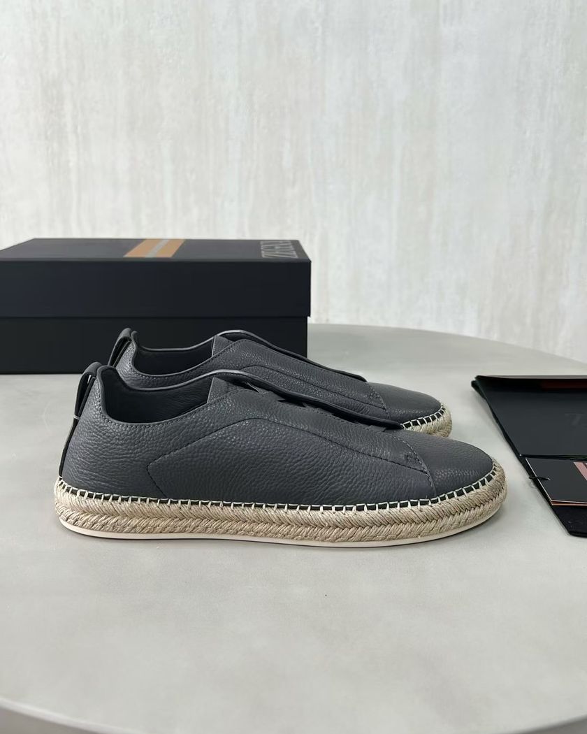 Эспадрильи Zegna Triple Stitch из кожи