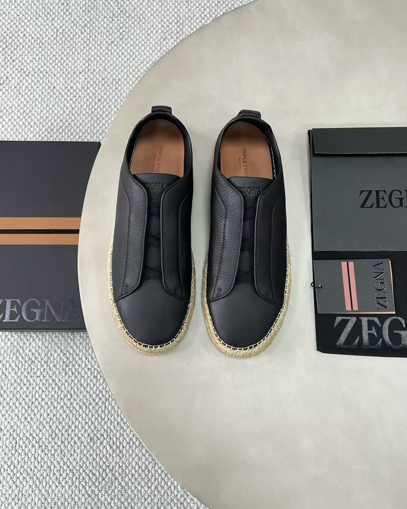 Эспадрильи Zegna Triple Stitch из кожи
