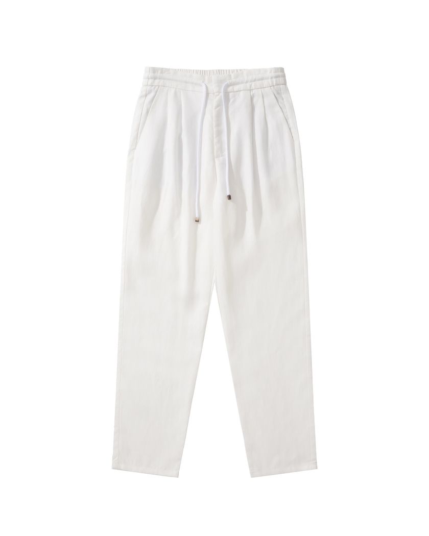 Брюки из льна Brunello Cucinelli