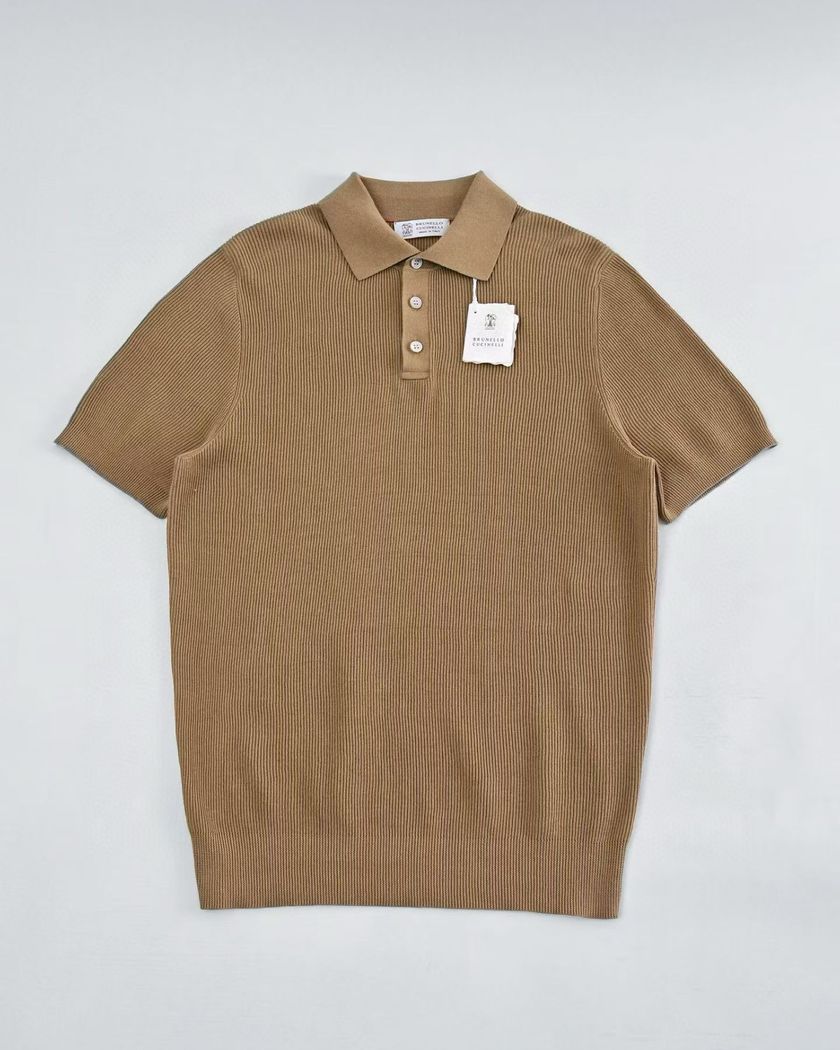 Поло Brunello Cucinelli из хлопка