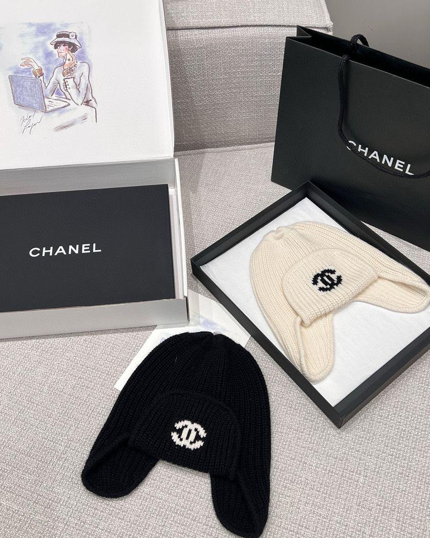 Chanel шапка из кашемира