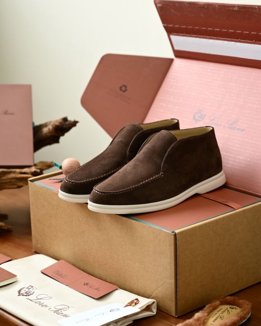 Высокие лоферы Loro Piana Open Walk