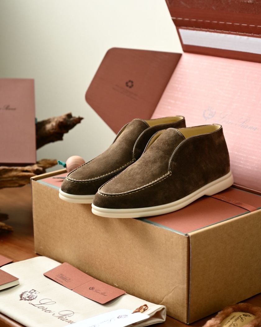 Высокие лоферы Loro Piana Open Walk
