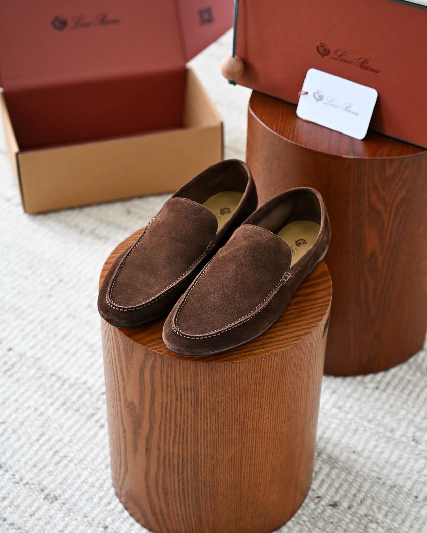 Лоферы Loro Piana из замши