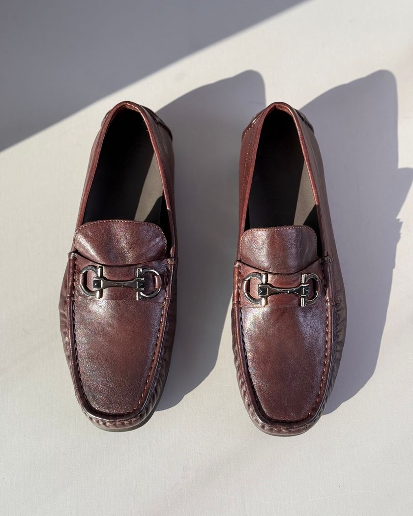 Мокасины Ferragamo из кожи
