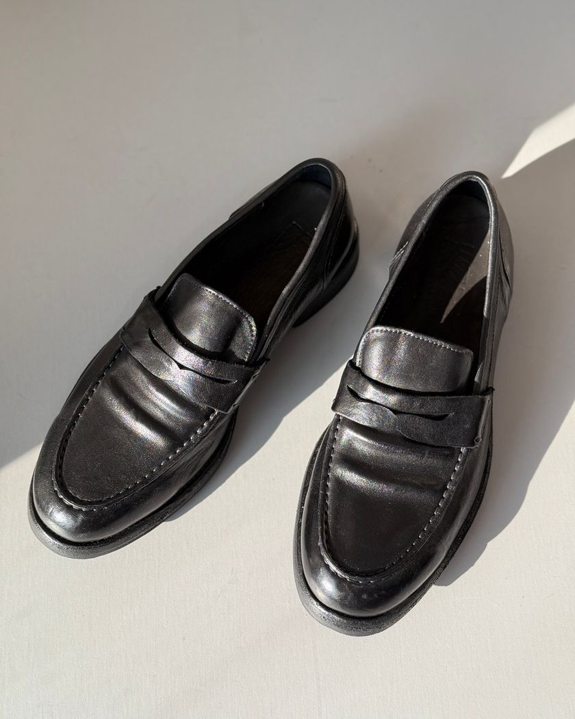 Лоферы Ferragamo из кожи с винтажным эффектом