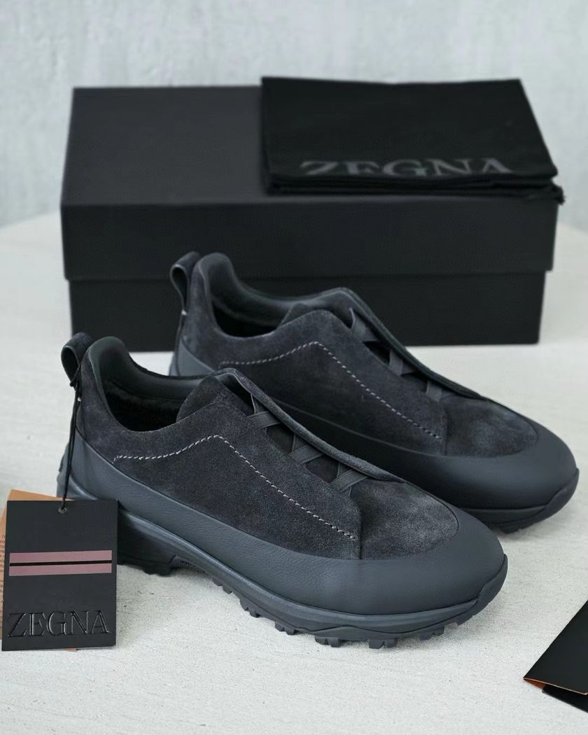 Zegna Triple Stitch Monte утеплённые натуральным мехом
