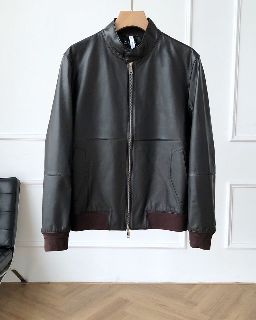 Кожаная куртка Zegna