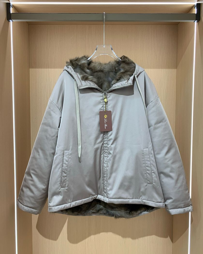 Loro Piana куртка утепленная соболиным мехом