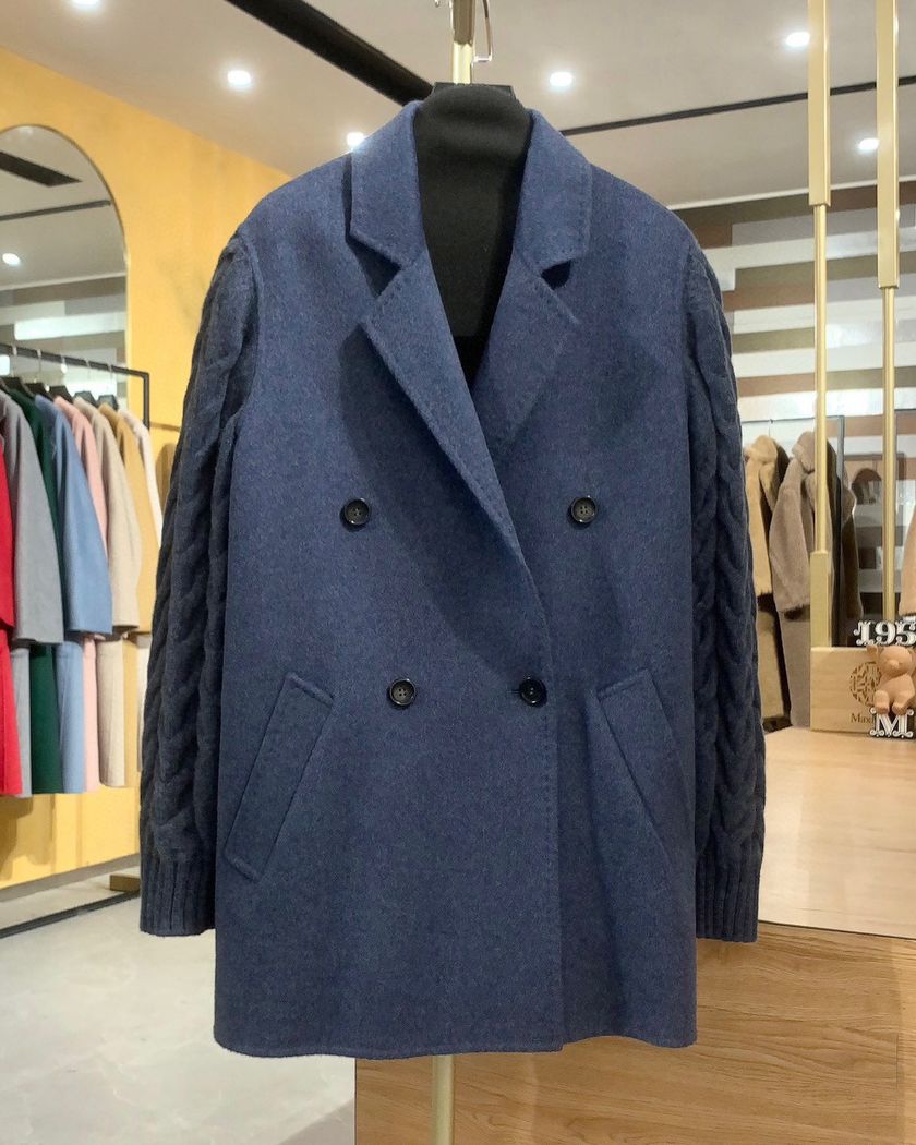 Max Mara укароченное пальто из кашемира