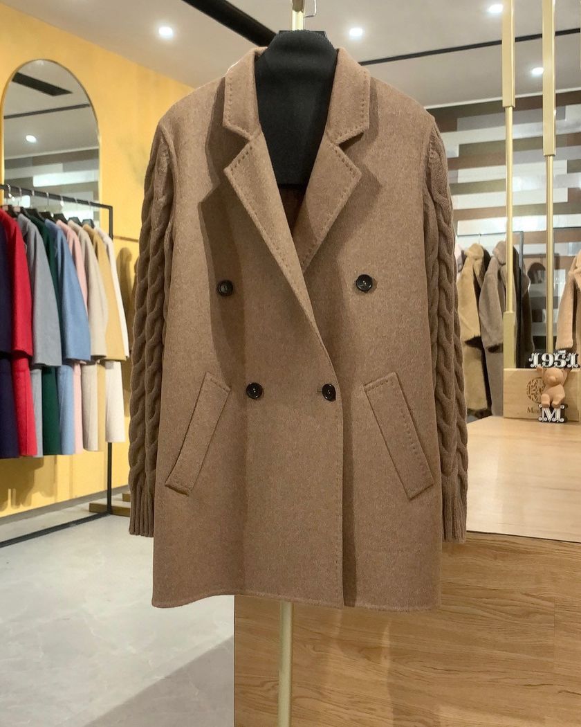 Max Mara укароченное пальто из кашемира