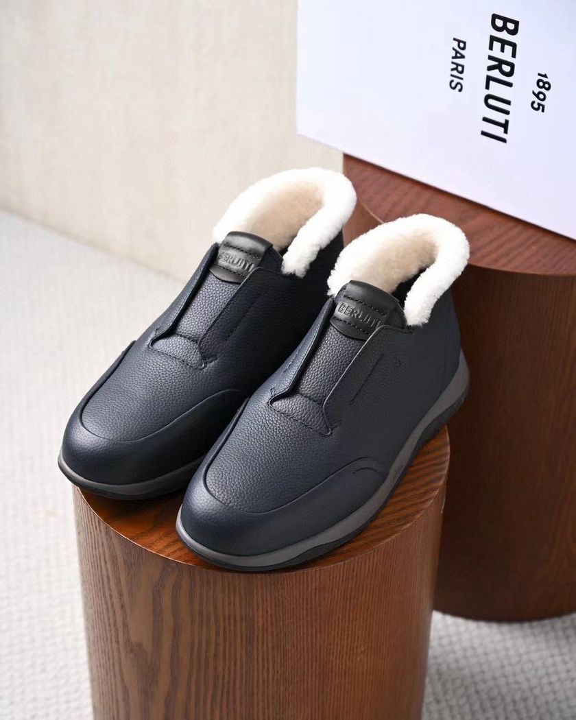Высокие утеплённые лоферы Berluti