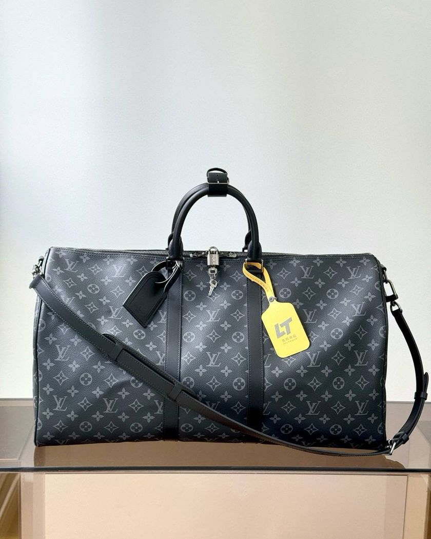 Дорожная сумка Louis Vuitton Keepall Bandoulière 55 — Monogram Eclipse
