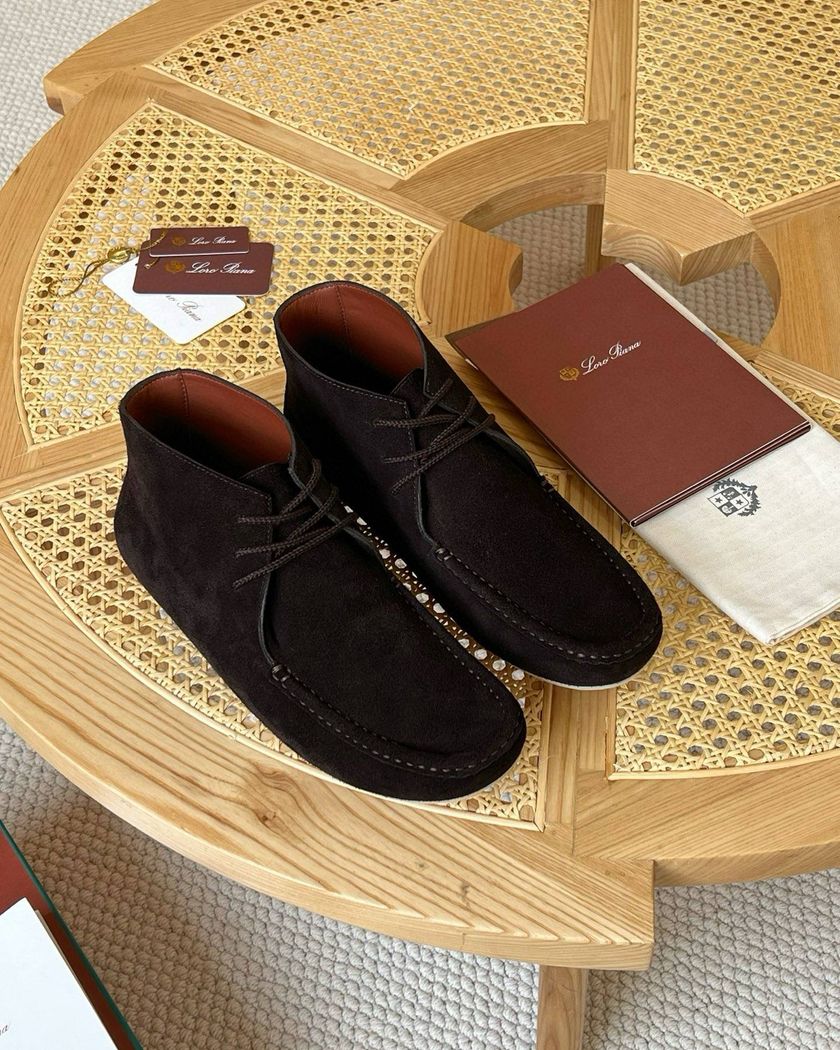 Высокие утепленные лоферы Loro Piana