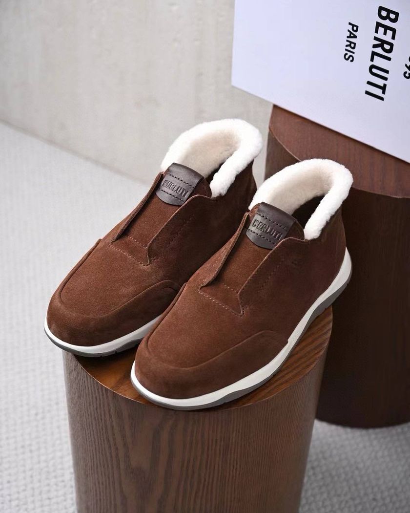 Высокие утеплённые лоферы Berluti