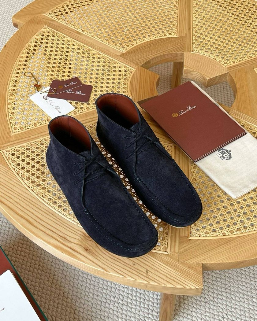 Высокие утепленные лоферы Loro Piana