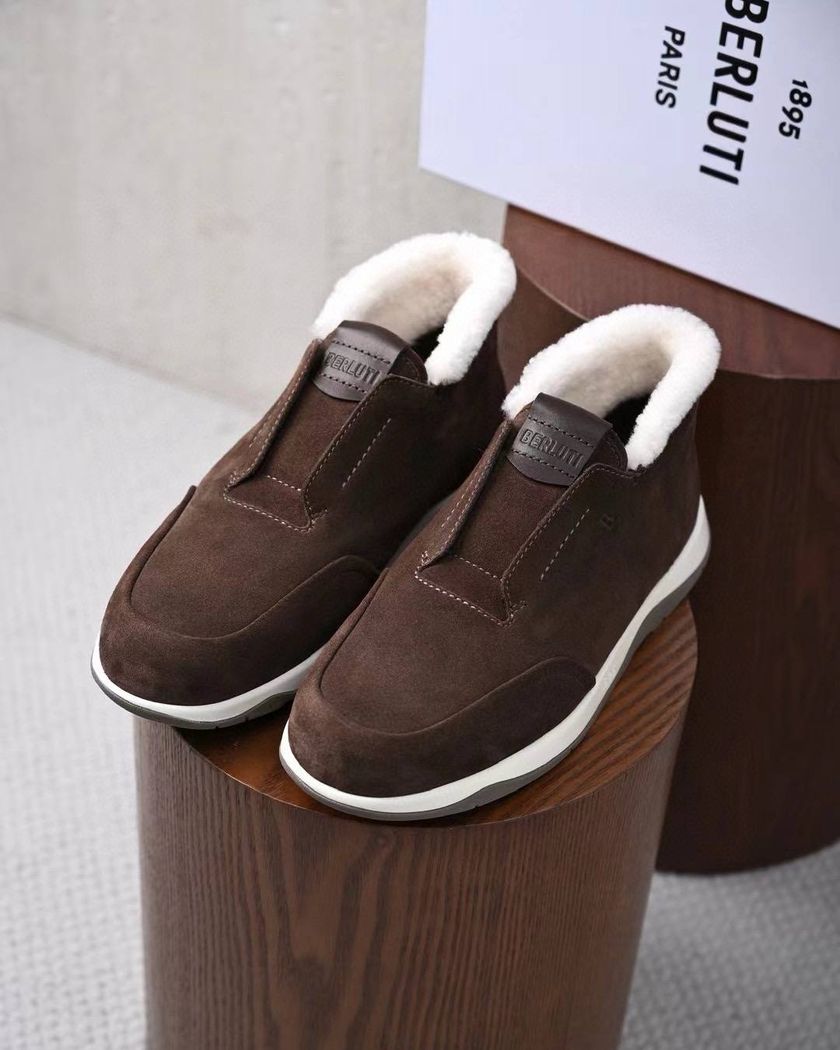 Высокие утеплённые лоферы Berluti