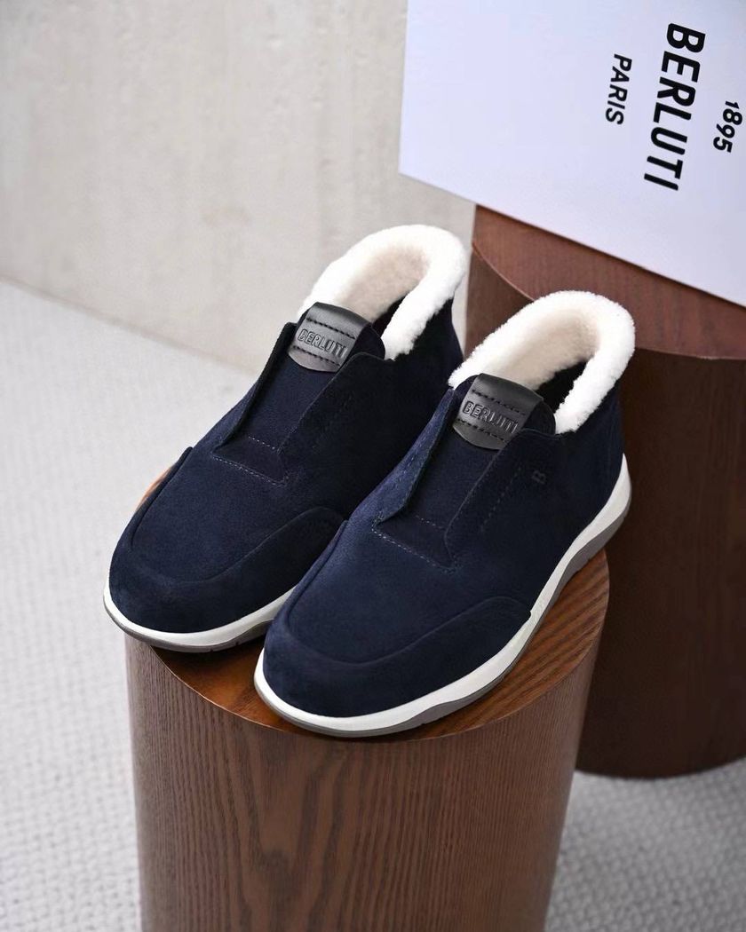 Высокие утеплённые лоферы Berluti